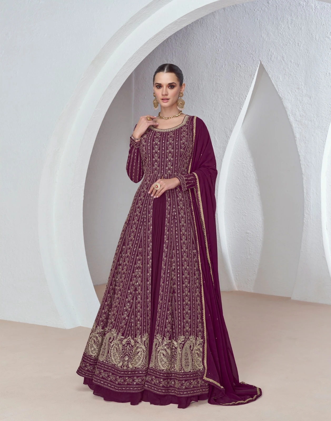 Aashirwad Sabina Designer Salwar Suit Wholesale Catalog — Wholesale Salwar Suits, Aashirwad Creation wholesale from Surat - Gallery Image 2